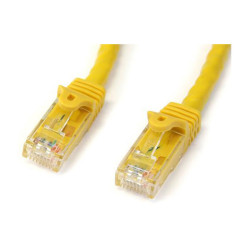 StarTech N6PATC1MYL 1m Yellow Snagless Cat6 UTP Patch Cable - ETL Verified