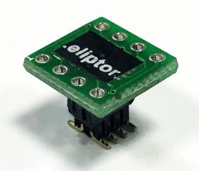 Adapter PDIP8 (DIL8) 2,54mm-->SO8 (SOIC) 1,27mm -dla pamięci szeregowych Flash, EEPROM i uP rozłączny