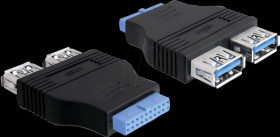 65324 USB 3.0 pin header > USB 3.0 B socket adapter