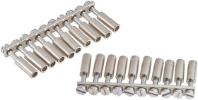 Szyna zworki Szyna zworki RS PRO Bloki zaciskowe do montażu na szynie DIN