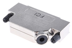 Osłona tylna D-Sub 37 -pinowe Cynk odlewany Kątowy Amphenol Communications Solutions C