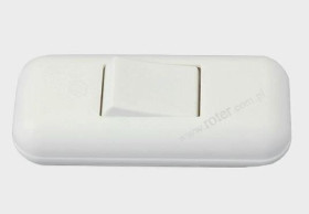 Przeł. przelotowy WL-01 biały 2A 250V