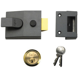 Yale Locks 89 Deadlock Nightlatch 60mm Backset DMG Finish Box