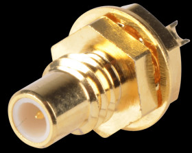 SMC-Einbaubuchse, gold-plated