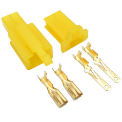 Złącze kostka MTW 2pin żółte wtyk gniazdo motocyklowe