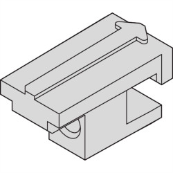 nVent SCHROFF 24812402 Tylny uchwyt ścienny 1 szt.