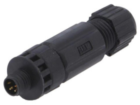 Złącze M8, męskie, PIN:4, wtyk, proste 8P-04BMMB-SL7001