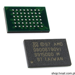 AM29DL800BT-90WBI Flash 8MB 512KX16, 90ns BGA48 SMD-BGA48 AMD 800