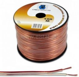 Kabel głośnikowy 2x 2,5mm Cabletech CU