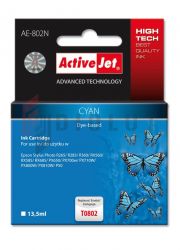 TUSZ ActiveJet do drukarki Epson (T0802) cyjan