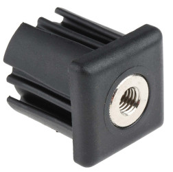 Wkładka gwintowana do rury, profil: Kwadrat, 40 x 40 x 43mm, M10