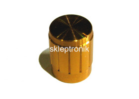 Gałka potencjometru GZL13 13mm złota