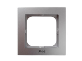 AS Ramka 1 pojedyncza do wyłączników IP-44 srebrna RH-1G/18 OSPEL