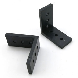 20x20x10 mm ABS L-Shape Bracket - 10 pcs