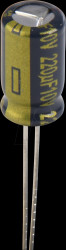 EEUFC1A221S Electrolytic capacitor, radial, 220 µF, 10 V, 105°C, low ESR, AE
