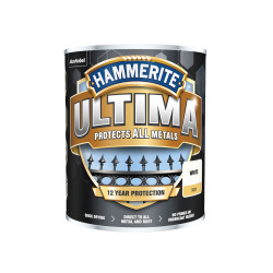 Hammerite 5362538 Ultima Metal Paint Matt White 750ml