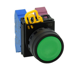 Przycisk, IP67, IP69K, kolor: Czarny, Idec, YW1B