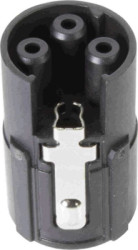Socket insert, 3 pole + PE for M17 round connector, 21175220000