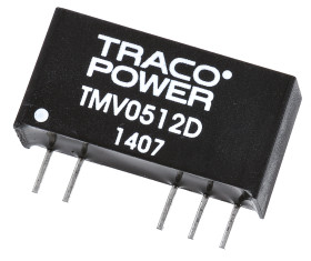 Przetwornica DC-DC, 1W, Uwe 4,5 → 5,5 V DC, Uwy ±12V dc, Iwy ±40mA, TRACOPOWER
