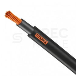 Kabel przemysłowy gumowy TITANEX OnPD / H07RN-F 1x10mm2 czarny 450/750V zewnętrzny olejoodporny linka Nexans