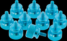 77770B Knurled screws, 12 mm, pack of 10, blue