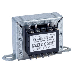 Vigortronix VTX-126-012-412 Chassis Transformer 2x115V 12VA 12V&#x2B;12V
