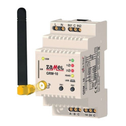 Moduł GSM Zamel GRM-10 2-kanał. DIN sterownik GSM na szynę