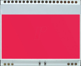 EA LED55X46-R LED lighting for EA DOGM128, 52 x 32 mm, red