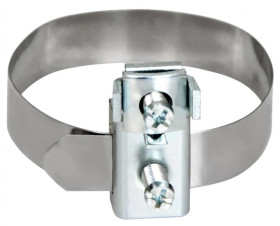 Zacisk uziemiający ZS 16 VK - (z taśmą uziemiającą ze stali nierdzewnej)