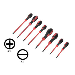 Komplet wkrętaków 8cz. NTK-10 izolowane dla elektryków