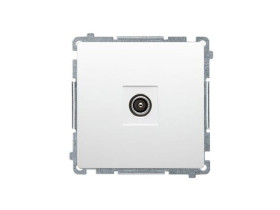 SIMON BASIC Gniazdo antenowe TV końcowe białe BMAK3.01/11 KONTAKT SIMON