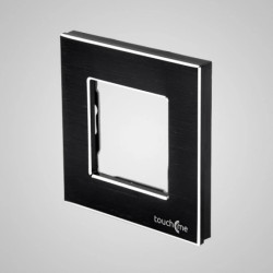 TouchMe Ramka pojedyncza aluminiowa czarna TM628B