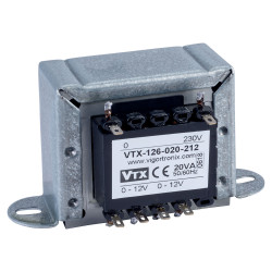 Vigortronix VTX-126-020-212 Chassis Transformer 230V 20VA 12V&#x2B;12V