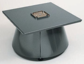 Podstawa obrotowa do szafki, kolor: Niebieski, materiał: , materiał: stal, Raaco