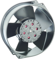 AC axial fan, 230 V, 150 x 150 x 55 mm, 380 m³/h, 60 dB, ball bearing, ebm-papst 7450 ES