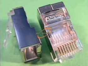 Wtyk telefon. 8P8C/DRUT /RJ45 Kategorii 6 EKRANOWANY PRZELOT