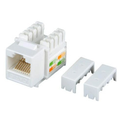 Gniazdo UTP RJ 45 kat. 6 keystone slim białe
