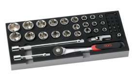 Zestaw nasadek rozmiar napędu 1/2 cala elementy: 45 SAM