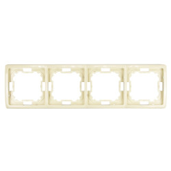 Ramka poczwórna beżowa BMR4/12 Simon Basic Kontakt-Simon