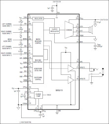 1.2W, Low-EMI, Filterless, Mono Class D Amplifier with Stereo DirectDrive Headphone Amplifiers