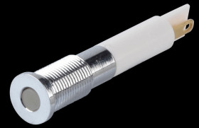 Q6F1CXXW12E Indicator LED, 12 V DC, 6 mm, FASTON, white/BrC