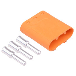 LCC40-M Male 3-Pin Silver Plated Connector 30A AMASS