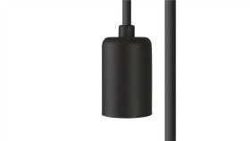 Przewód Z Oprawką Czarny 250Cm Cameleon Cable E27 2,5 M Black 8667 Nowodvorski