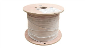 Kabel Światłowodowy 2 Włókna 2J Sm 9/125 B2ca Ftth Płaski Wewnętrzny Biały...