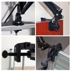 Uchwyt do lampki biurkowej statywu - regulowane Imadło - Zacisk mocujący