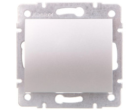 LOGI Łącznik jednobiegunowy śrubowy 10AX 250V srebrny 021000143 25184