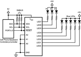 RGB/White/Blue 8-LED Fun Light driver