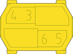 Coding element for male connectors, 243-8031