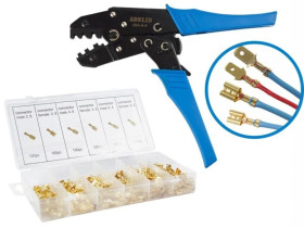 Zestaw Praska do konektorów + zestaw końcówek 600szt. KNZ-ZBAK6-BOX600