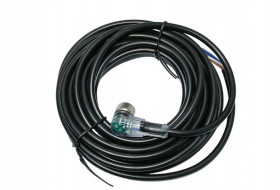 Przewód LED M12 4pin 2m z wtyczką kątową żeńską do czujników